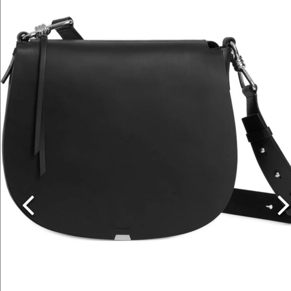 All Saints Captain Round Crossbody Bag - Picture 2 of 9